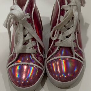 Lola + The Boys Holographic Pink Dreamer Sneakers